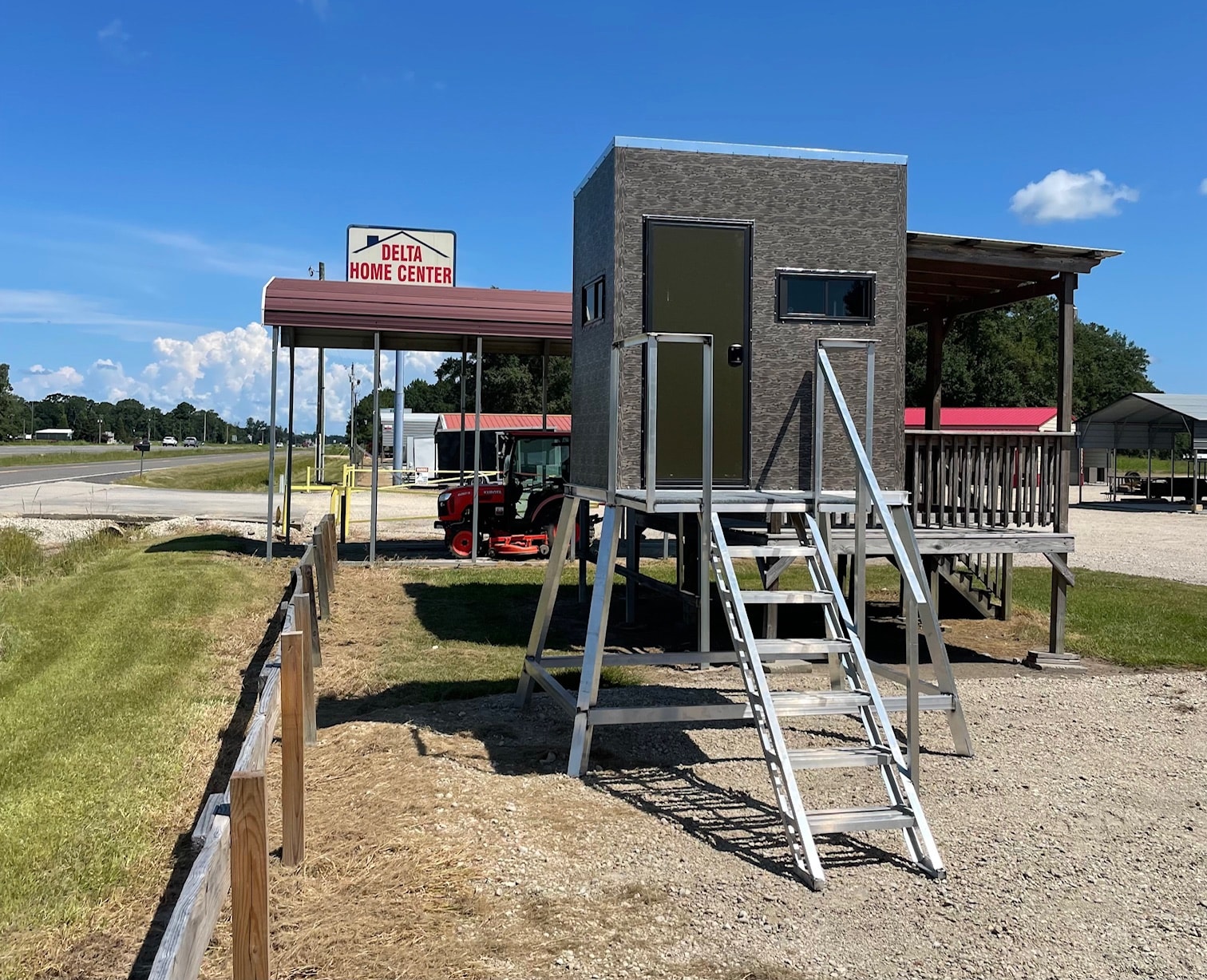 Deer stand at Delta Home Center lot