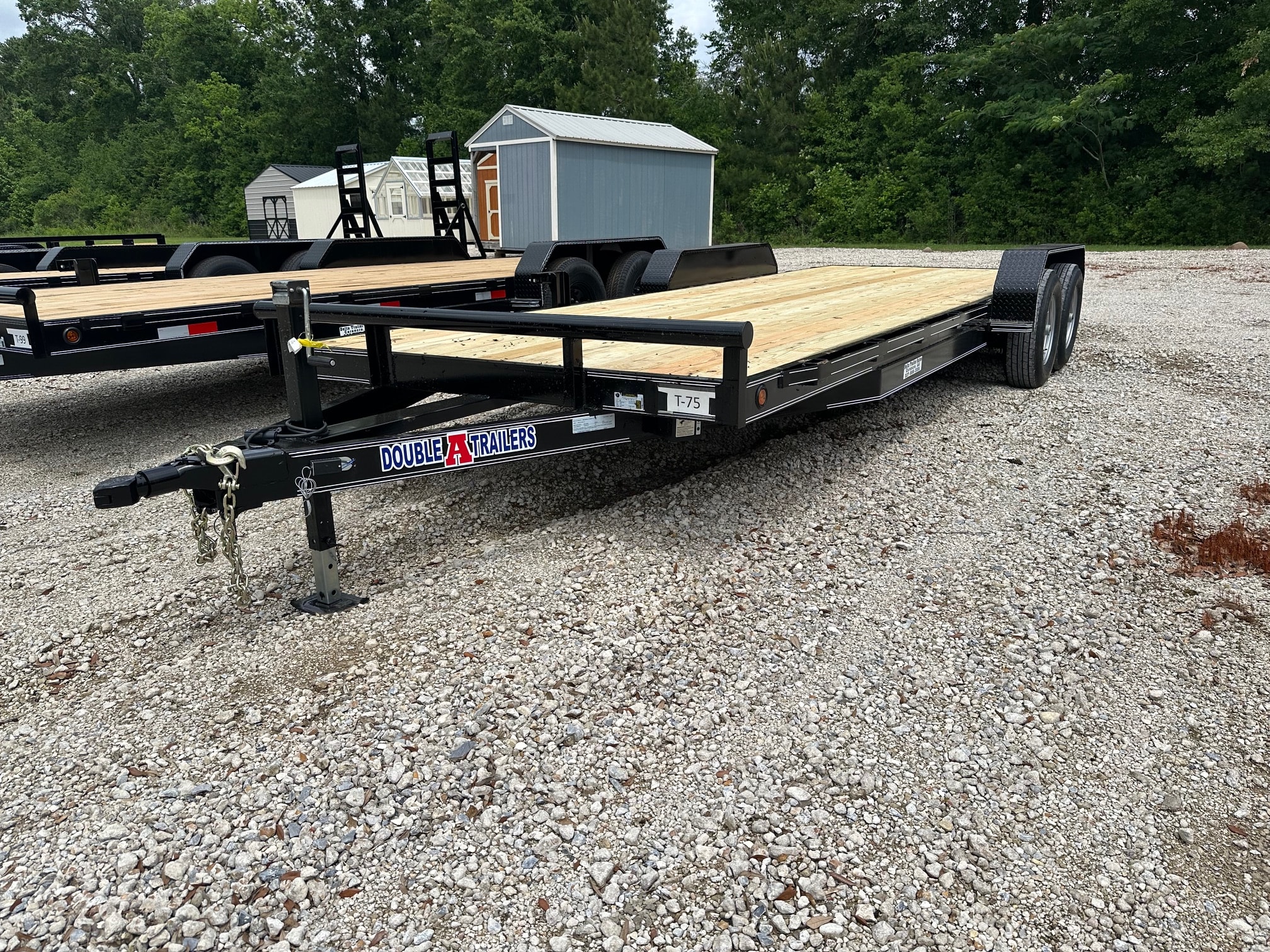 Double A tandem axle car hauler trailer at Delta Trailer Sales