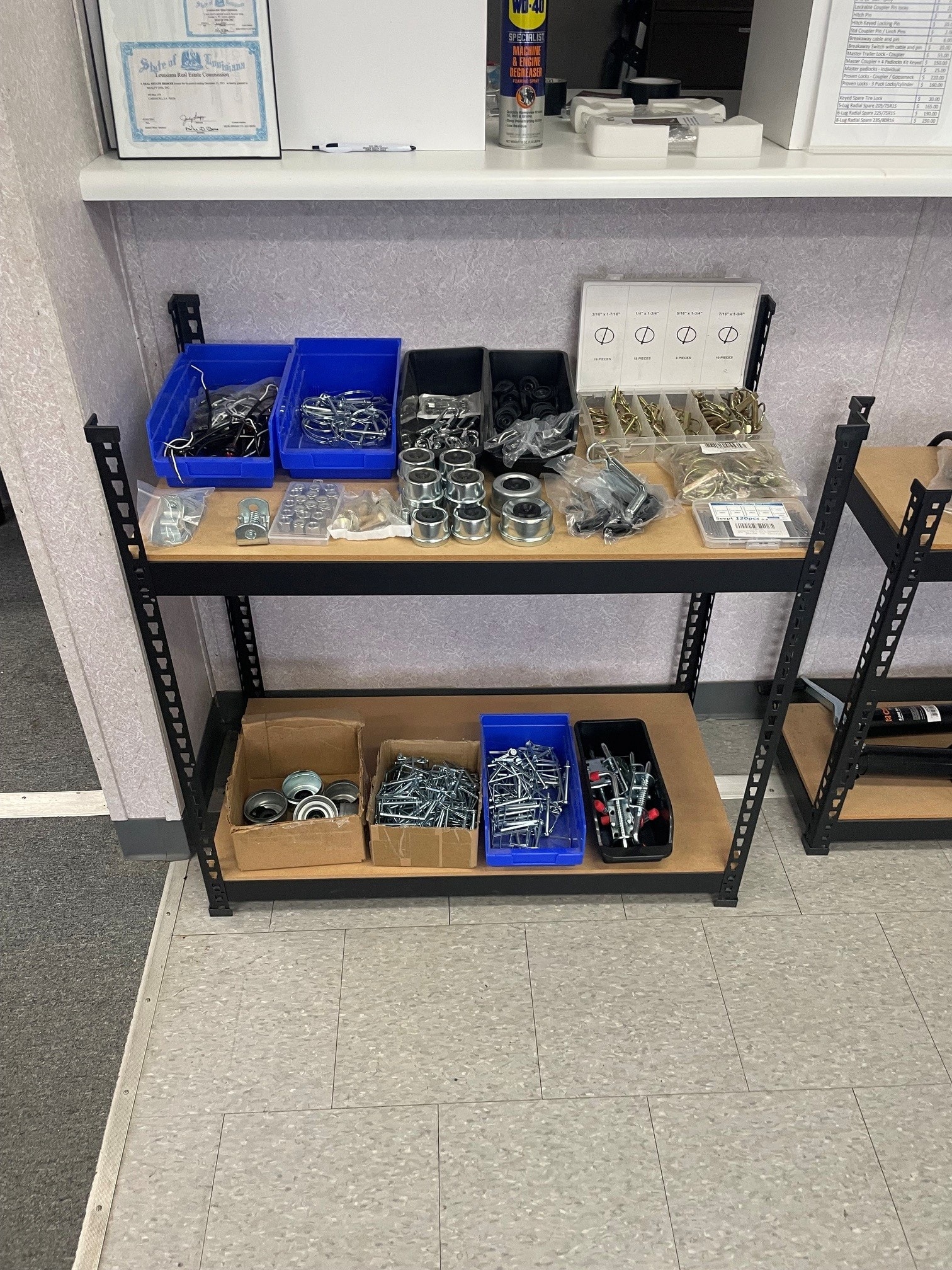 Trailer pins, 7-way adaptors, ramps, and grease caps at Delta Trailer Sales