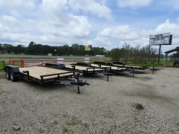 18-22ft Wood Floor Car Haulers 7000lb Axles