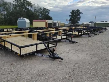 6.5x16 Tandem Axle Slide Ramps Utility Trailer